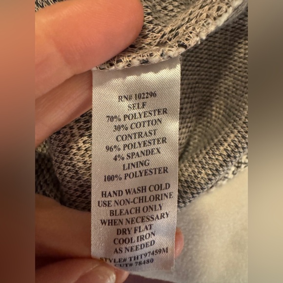 Connected Apparel Black and White Tweed Dress - Picture 4 of 6